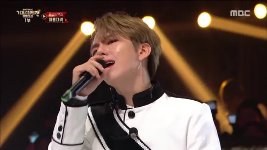 [RAW|VK][31.12.2017] MONSTA X - Beautiful (acoustic ver.) + DRAMARAMA (remix) @ MBC Gayo Daejejeon : The FAN