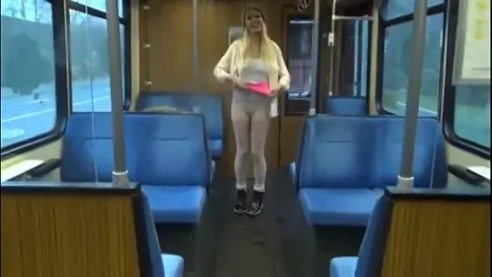 Lena Loch_pissing on the subway seat