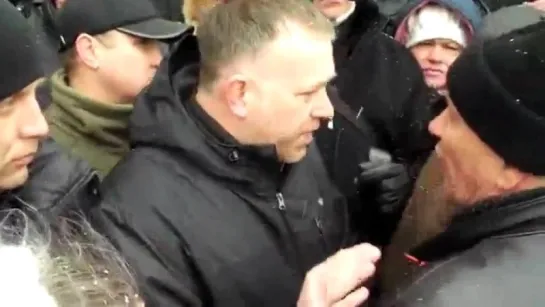 Захарченко на стороне олегархов. Митинг в Донецке 17.03.2014.