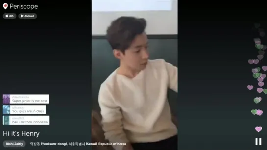 150909 'We Got Seoul' via Periscope with Henry