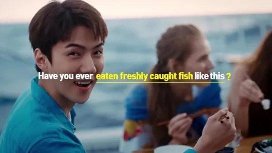 180813 EXO's Sehun @ 2018 Korean Tourism TVC - Korean Adventures