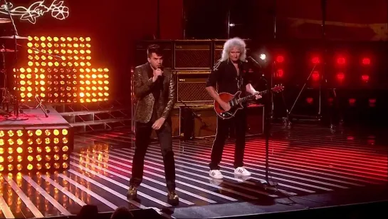 Queen+Adam Lambert at X-Factor - Somebody To Love (30.11.2014)