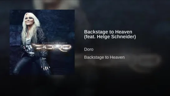 Doro Pesch - Backstage to Heaven (feat.Helge Schneider)Not video