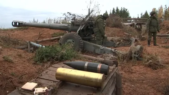 Подготовка мобилизованныхна полигоне Лужский в Ленобласти