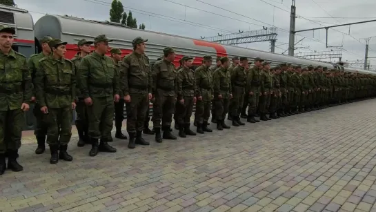 Отправка мобилизованных г. Саратов