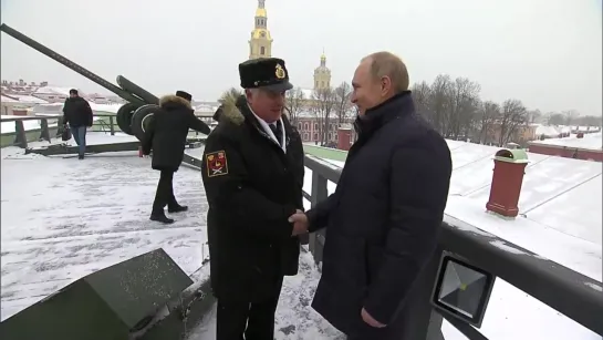 Владимир #Путин посетил Петропавловскую крепость