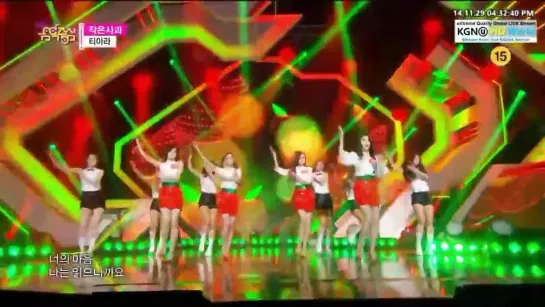 [1080p] 141129 Little Apple - T-ara @ Music Core