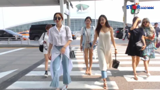 [S영상] 티아라, 더운 날씨 날려버리는 상큼한 미모 (인천국제공항)