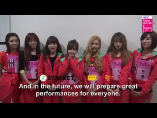 Greeting Message From T-ARA_KMWB 2013