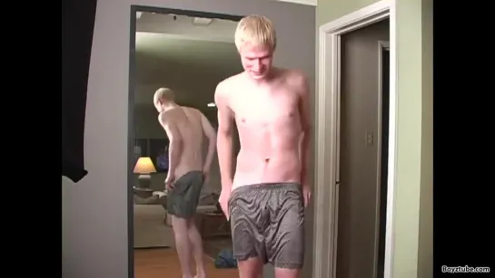 Small dick blond boy casting