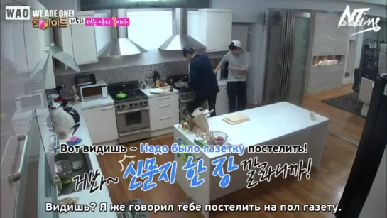 [РУСС.САБ] Сосед по комнате EP.5 @ SBS Roommate (Чанёль) Часть 2