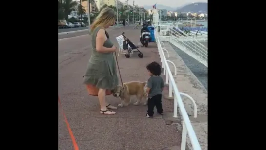 День счастливый😊Жизнь во благо☀️Знакомимся👶🐶Мы очень любознательные