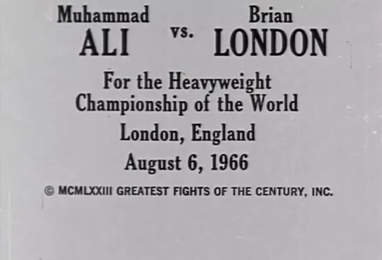 Muhammad Ali vs. Brian London HD