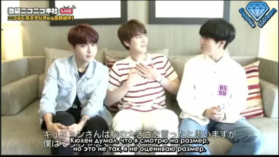 [Sapphire SubTeam] 150809 Nico Interview -Super Junior K.R.Y (рус.саб)