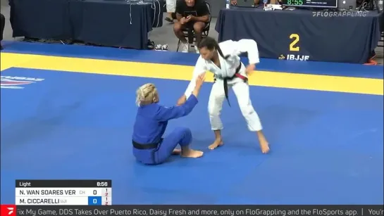 Fin Light - Marcot Ciccarelli vs Nathalie Ribeiro #IBJJFPAN2021