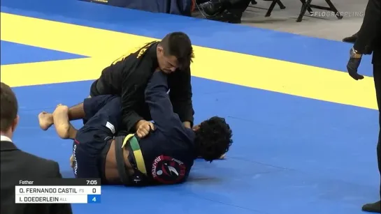 Isaac Doederline vs Orlando Castillo 8f #IBJJFPAN2021