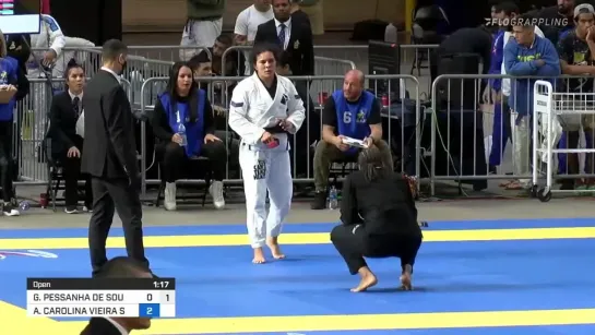 GABRIELI PESSANHA vs ANA CAROLINA VIEIRA #IBJJFPAN2021 - 4F Open weight