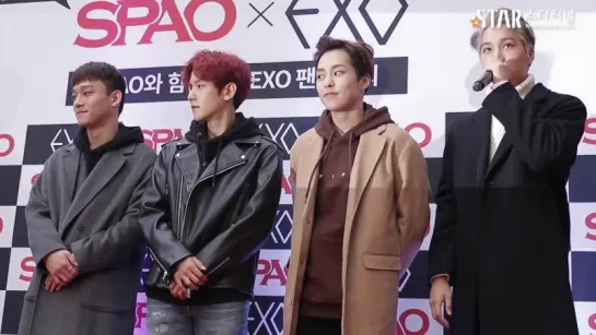 [STARJN] 161022 EXO's Xiumin, Baekhyun, Chen, Kai @ SPAO Fansign