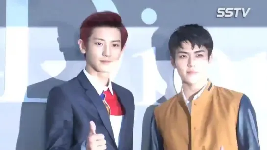 [SSTV] 160714 EXO's Chanyeol, Sehun @ Dior Colors Opening Event