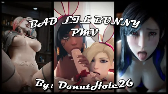 Bad Lil Bunny- Pmv Compilation [sex,porn,games,big tits,anal,blowjob,deepthroat,overwatch]