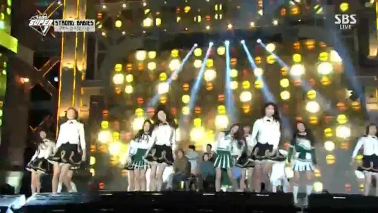 SUPER ROOKIES (GOT7& Lovelyz & Red Velvet & WINNER) - Moves Like Jagger @ 2014 SBS Gayo Daejun 141221