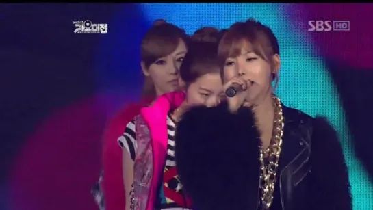 After School - DIVA & Suffle Dance  @ SBS 가요대전 (Gayo Daejun) 2011