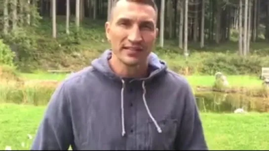 Klitschko - A message to my fans