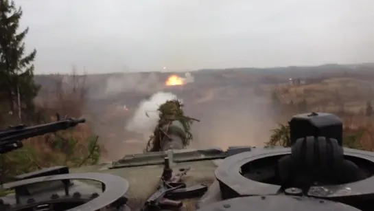 Leopard 2 engaging T55