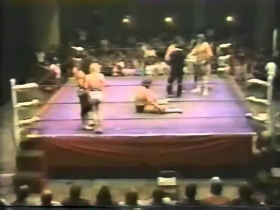 Kerry Von Erich & Chris Adams vs Terry Gordy & Jimmy Garvin