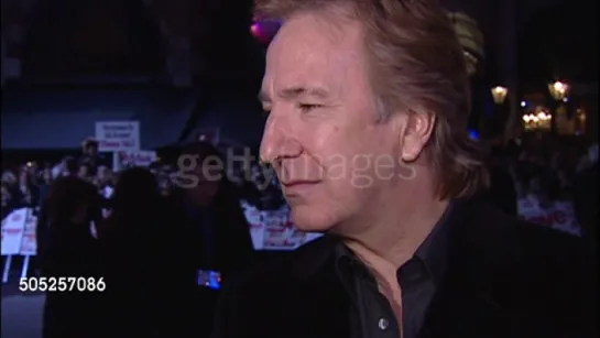 Alan Rickman at Love Actually Film Premiere 2003