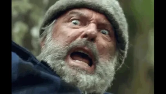 Sam Neill as Uncle Hec in "Hunt for the Wilderpeople"