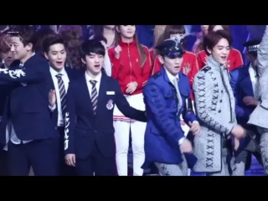 311213 [FC] Onew & Key - Ending @ MBC Gayo Daejejun