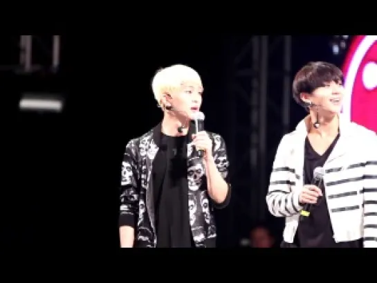 280913 [fancam] Onew talk @ 13th LG Dream Festival