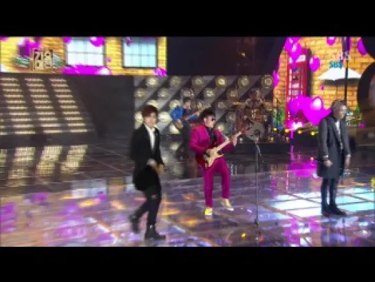 291213 Onew, Woohyun, Hyunseung, Sandeul, Lee Seungchul - My Love @ SBS Gayo Daejun