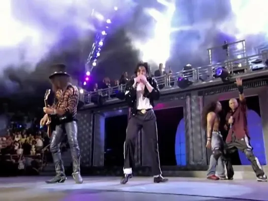 Michael Jackson - Black Or White, Beat It - feat  Slash - Live at 30th Anniversary Celebration Concert