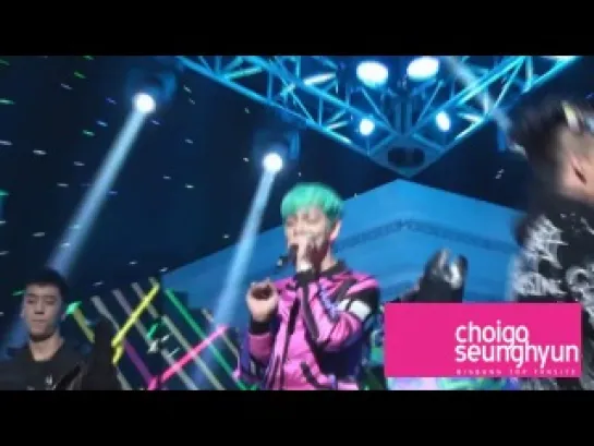 [fancam] T.O.P танцует Fantastic Baby @ Inkigayo (120325)