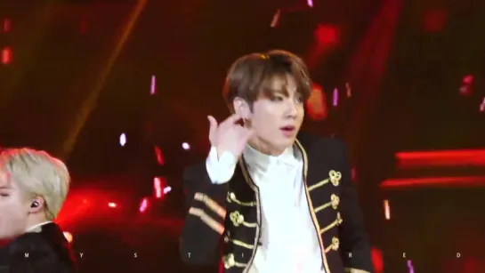 [FANCAM] 170114 BTS (Jungkook Focus) - FIRE @ Golden Disk Awards