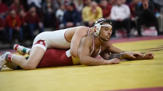 174lbs Marcus Coleman (Iowa State) vs Anthony Mantanona (Oklahoma)