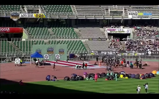 130903 Idol Sport Champion 2013 - Chuseok Special - Archery Henry and EXO VS MBLAQ