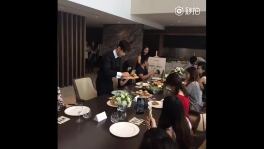 160820 'Final Recipe' promo 'Dinner with Celebrity' event with Henry