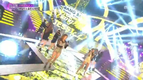 [PERF] 141231 Sistar: Hyorin X Ailee X Lucky J: Jessica H.O - Bang Bang @ MBC Gayo Daejejeon