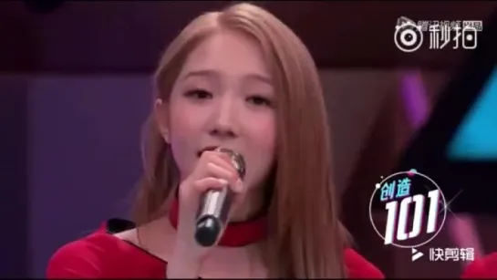 [CUT] 180428 PRODUCE 101 China Meiqi singing @ Meiqi