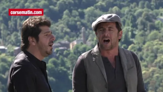 Patrick Bruel et Patrick Fiori tournent le clip de "Corsica" à Carchetto