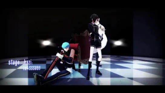 【MMD刀剣乱舞】一騎当千【闇堕ち燭台切・薬研VS鶴丸・一期】