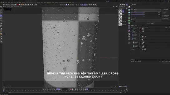 How to create water drops in Cinema 4D - Quick Tip