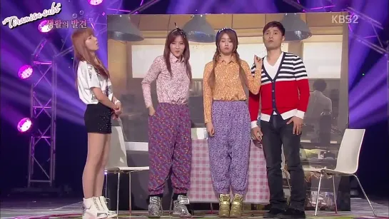 [130512] T-ARA N4 ( Hyomin & Jiyeon ) @ Gag concert  [рус.сабы от "Tiramisu subs"]