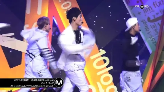 [MPD] 141120 GOT7 - Stop Stop it (JB) @ M! COUNTDOWN COMEBACK STAGE