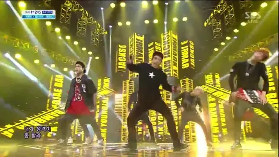 [VIDEO] 140119 GOT7 - Intro + Follow Me @ SBS Inkigayo Debut Stage