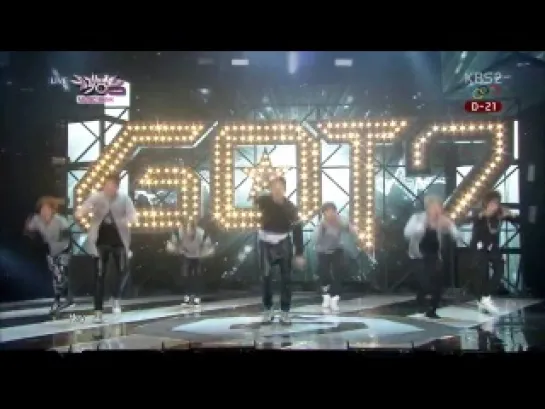 [VIDEO] 140117 GOT7 - Intro + Girls Girls Girls @ Music Bank