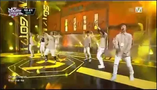 [VIDEO] 140116 GOT7  - Intro + Follow ME + Grisl Girls Girls  @ M!Countdown! Intro + Follow ME + Grisl Girls Girls